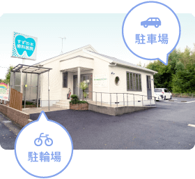 駐車場と駐輪場